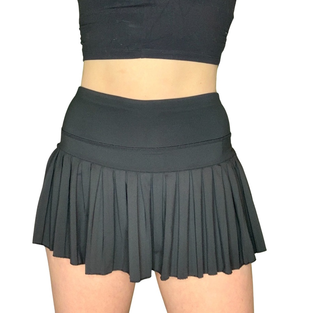 Goldhinge Athletic Tennis Skirt Black Size Medium